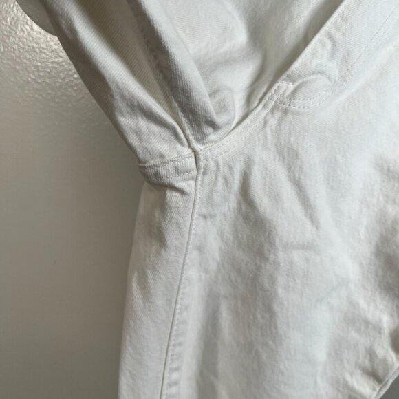 Rolla's Original High Rise Straight Jeans Size 23 White Distressed Denim - Picture 5 of 12